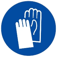 Знак Работать в перчатках